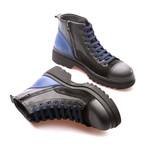 Murdock Cap Toe Boot // Black + Saks Blue (Euro: 43)