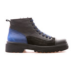 Murdock Cap Toe Boot // Black + Saks Blue (Euro: 43)