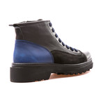 Murdock Cap Toe Boot // Black + Saks Blue (Euro: 43)