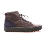 Sean High Top Sneaker // Burgundy + Dark Blue (Euro: 40)