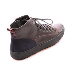 Sean High Top Sneaker // Burgundy + Dark Blue (Euro: 40)