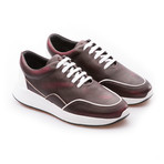 Felix Low Top Runner // Burgundy + White (Euro: 40)