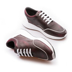 Felix Low Top Runner // Burgundy + White (Euro: 40)