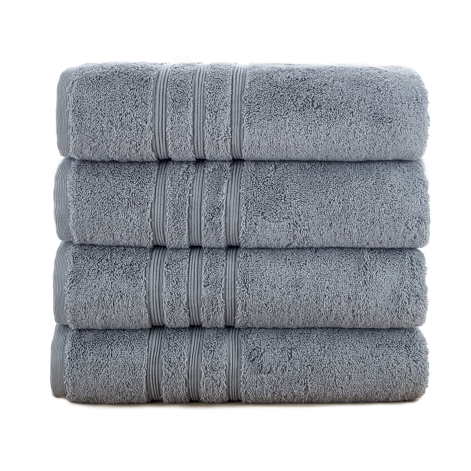 Manor Ridge Turkish Cotton 700 GSM // Bath Towel Set // Set of 4 (Blue ...