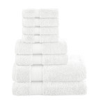 Manor Ridge Turkish Cotton 700 GSM // 8 Piece Towel Set (White)