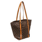 Monogram Canvas Leather Sac Shopping Tote Bag // Pre-Owned // NO0977