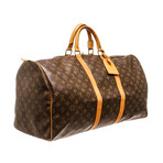 Canvas Leather Monogram Keepall 55 cm Duffle Bag Luggage // Pre-Owned // MI8911