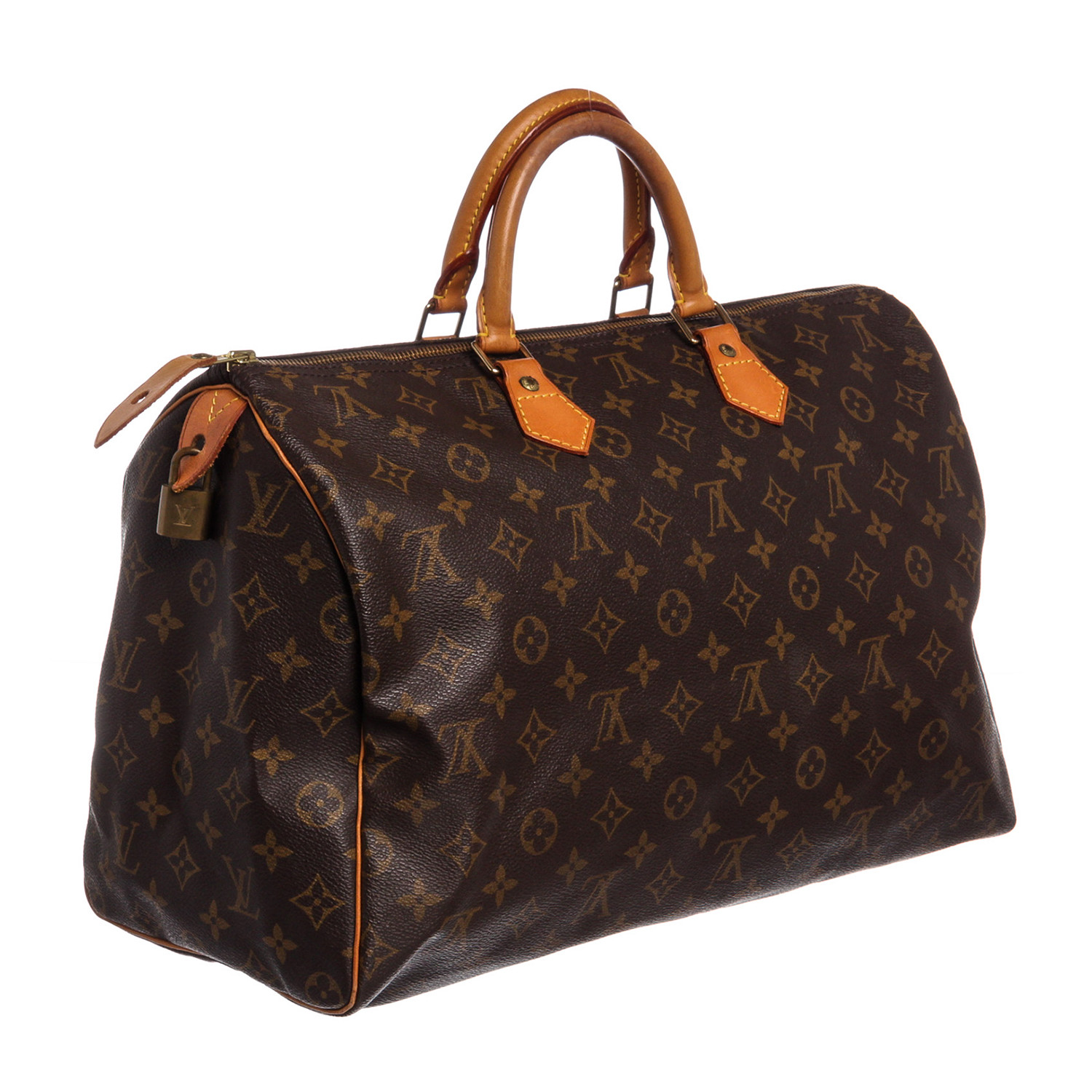 Canvas Leather Monogram Speedy 40 cm Doctor Bag // Pre-Owned // SP0944 - Pre-Owned Louis Vuitton ...