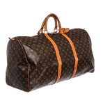 Canvas Leather Monogram Keepall 60 cm Duffle Bag Luggage // Pre-Owned // MI882