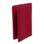 Red Epi Leather Bifold Cardholder Wallet // Pre-Owned // Hidden