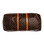 Monogram Canvas Leather Keepall 60 cm Duffle Bag Luggage // Pre-Owned // MI0940