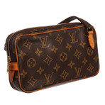 Canvas Leather Monogram Marly Side Bag // Pre-Owned // TH0920