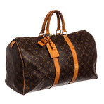 Canvas Leather Monogram Keepall 45 cm Duffle Bag Luggage // Pre-Owned // SP0923