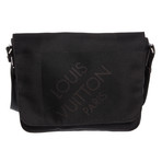 Louis Vuitton // Black Terre Damier Geant Petit Messenger Bag // VI1130 // Pre-Owned