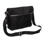 Louis Vuitton // Black Terre Damier Geant Petit Messenger Bag // VI1130 // Pre-Owned