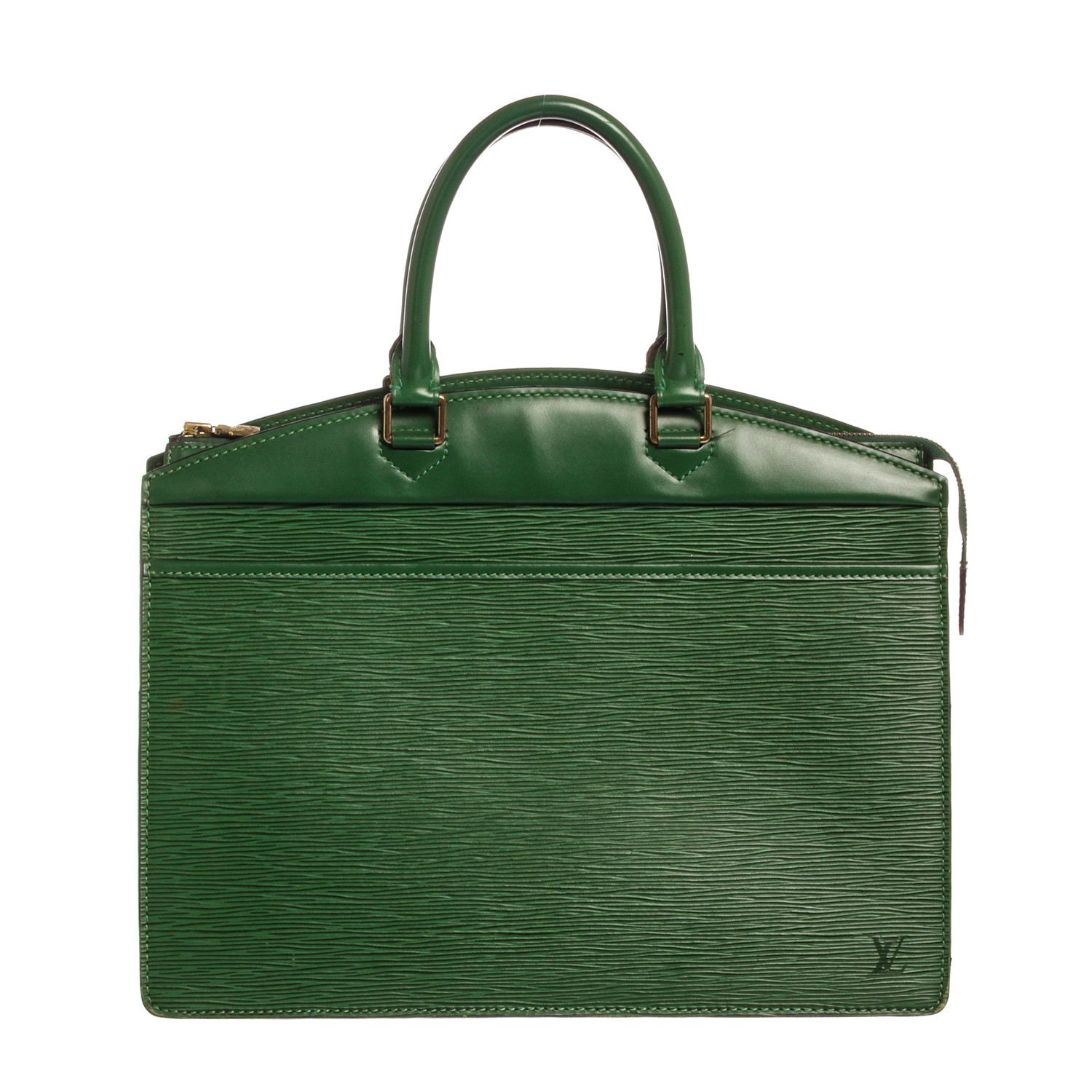 Green Epi Leather Riviera Document Bag // Pre-Owned // Worn Off - Pre-Owned Louis Vuitton ...