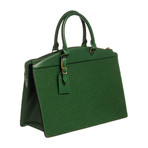 Green Epi Leather Riviera Document Bag // Pre-Owned // Worn Off