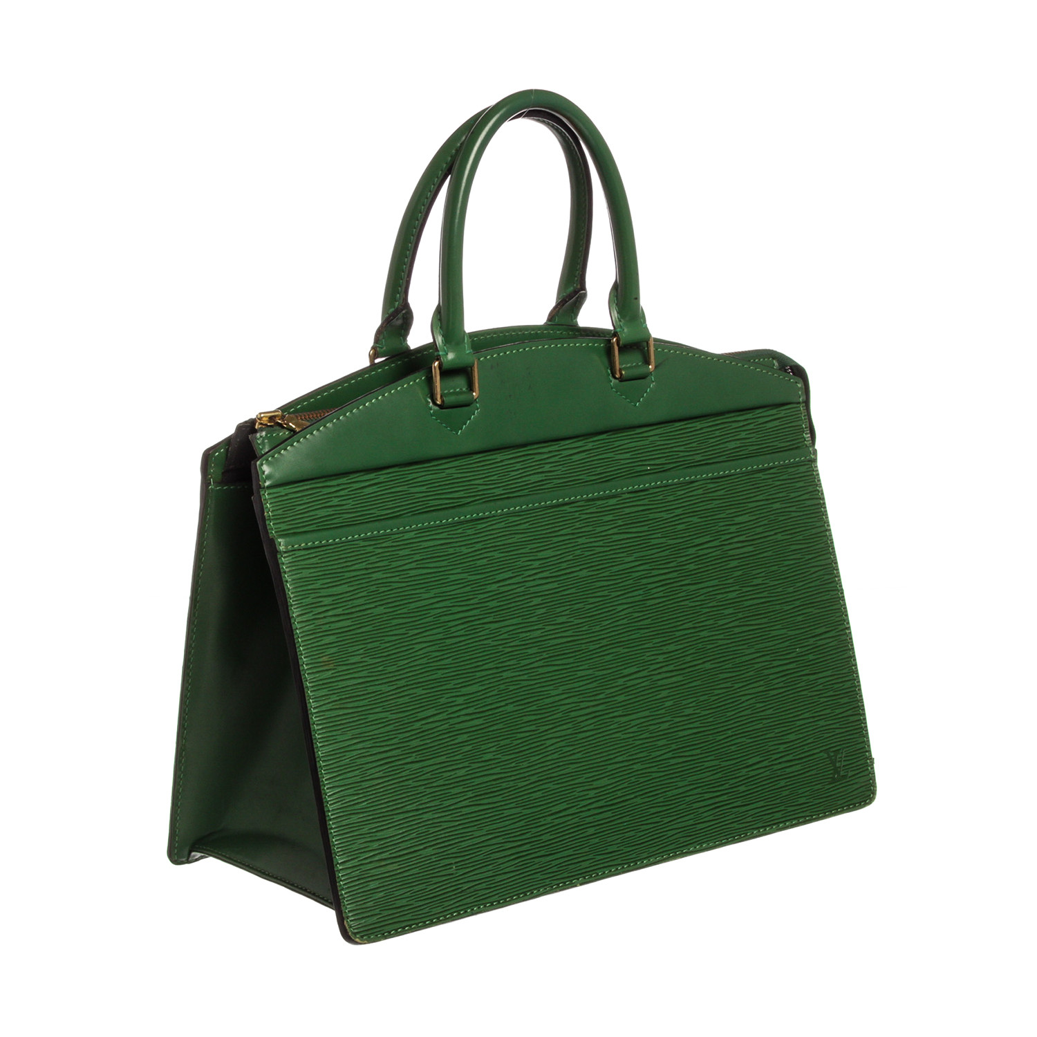 Green Epi Leather Riviera Document Bag // Pre-Owned // Worn Off - Pre-Owned Louis Vuitton ...