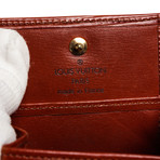 Brown Epi Leather Porte-Monnaie Boite Coin Case // Pre-Owned // MI0976