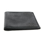 Green Taiga Leather ID Case Wallet // Pre-Owned // MI1001