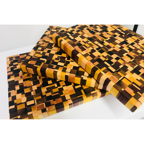 Chaotic Exotic Material // Cutting Board (16"L x 12"W x 2"H)