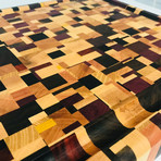 Chaotic Exotic Material // Cutting Board (16"L x 12"W x 2"H)