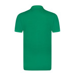 Bowed Short Sleeve Polo // Dark Green (XL)