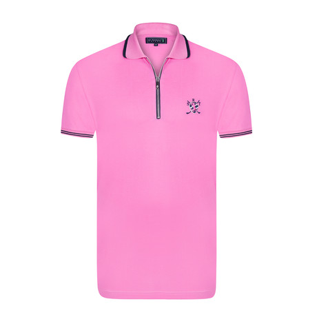 Penalty Short Sleeve Polo // Pink (S)