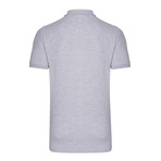 Bowed Short Sleeve Polo // Grey Melange (XL)