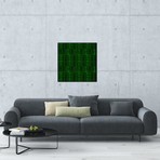 Modern Art- Tile Art Green Code // 5by5collective (18"W x 18"H x 0.75"D)