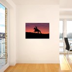 USA, Wyoming, Shell, The Hideout Ranch, Silhouette of Cowboy // Hollice Looney (18"W x 26"H x 0.75"D)