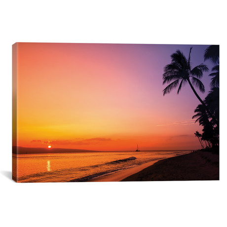Hawaiian Sunset Glow // Jonathan Ross Photography (18"W x 26"H x 0.75"D)