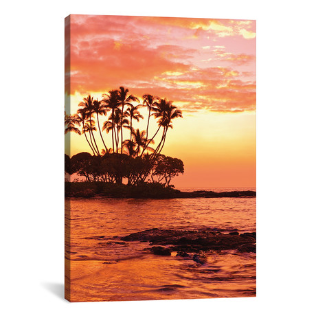 Tropical Sunset, Big Island, Hawai`i, USA // Michael DeFreitas (26"W x 18"H x 0.75"D)