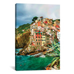 Coastal Town Of Riomaggiore (One Of the Cinque Terre), La Spezia Province, Liguria Region, Italy // Richard Duval (26"W x 40"H x 1.5"D)