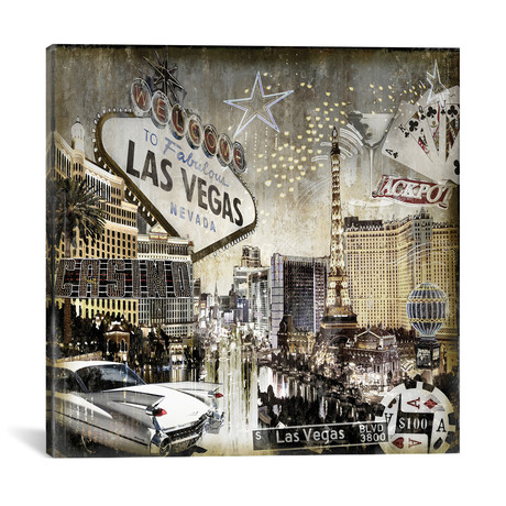 Las Vegas by Dylan Matthews (18"W x 18"H x 0.75"D)