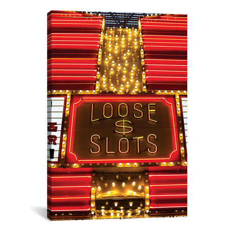Neon Loose Slots Sign, Marquee, Sam Boyd`s Fremont Hotel & Casino // Walter Bibikow