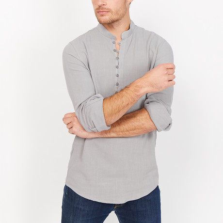 St. Lynn // Henry Button Up // Gray (Small)