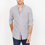 St. Lynn // Tucker Button Up // Blue + Red + White (X-Large)