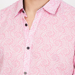 St. Lynn // Lorenzo Paisley Button Up // Pink (Large)
