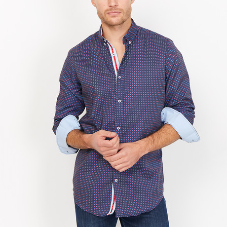 St. Lynn // Angus Button Up // Navy (Small)