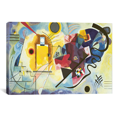 Gelb - Rot - Blau (Yellow-Red-Blue), 1925 // Wassily Kandinsky (18"W x 12"H x 0.75"D)