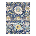 Chelsea Collection Floral // Navy (4' X 6')