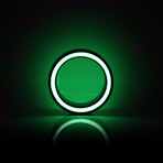 Emerald Gateway Carbon Fiber Ring // Green + Black (Size: 7)