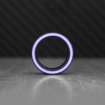 Lavender Gateway Carbon Fiber Ring // Purple + Black (Size: 7)