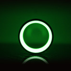 Emerald Core Carbon Fiber Ring // Green + Black (Size: 7)