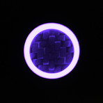 Lavender Core Carbon Fiber Ring // Purple + Black (Size: 7)