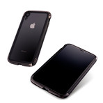 AERO Hybrid Metal + ABS Bumper Case // Polished Black (iPhone XR)