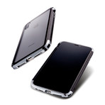 AERO Hybrid Metal + ABS Bumper Case // Polished Silver (iPhone XR)