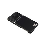 VENANO B Top Grain Leather Case // Meteor Black (iPhone 7/8)