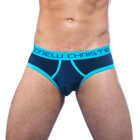 Almost Naked Retro Brief // Navy (XS)